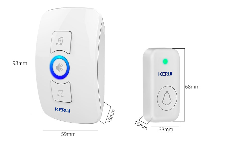 Smart Wireless Doorbell | Outdoor Wireless Bell | Home 1+1